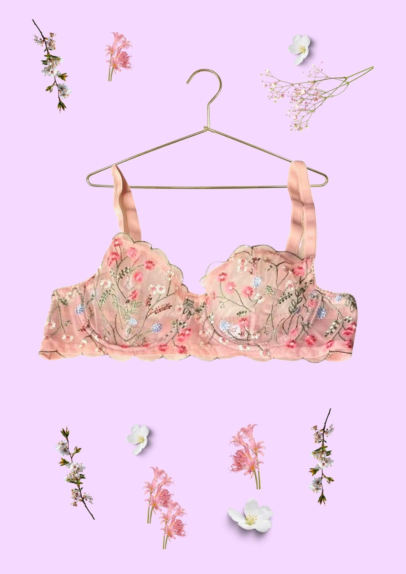 Wildflowers From My Backyard | Underwired Lingerie Set
