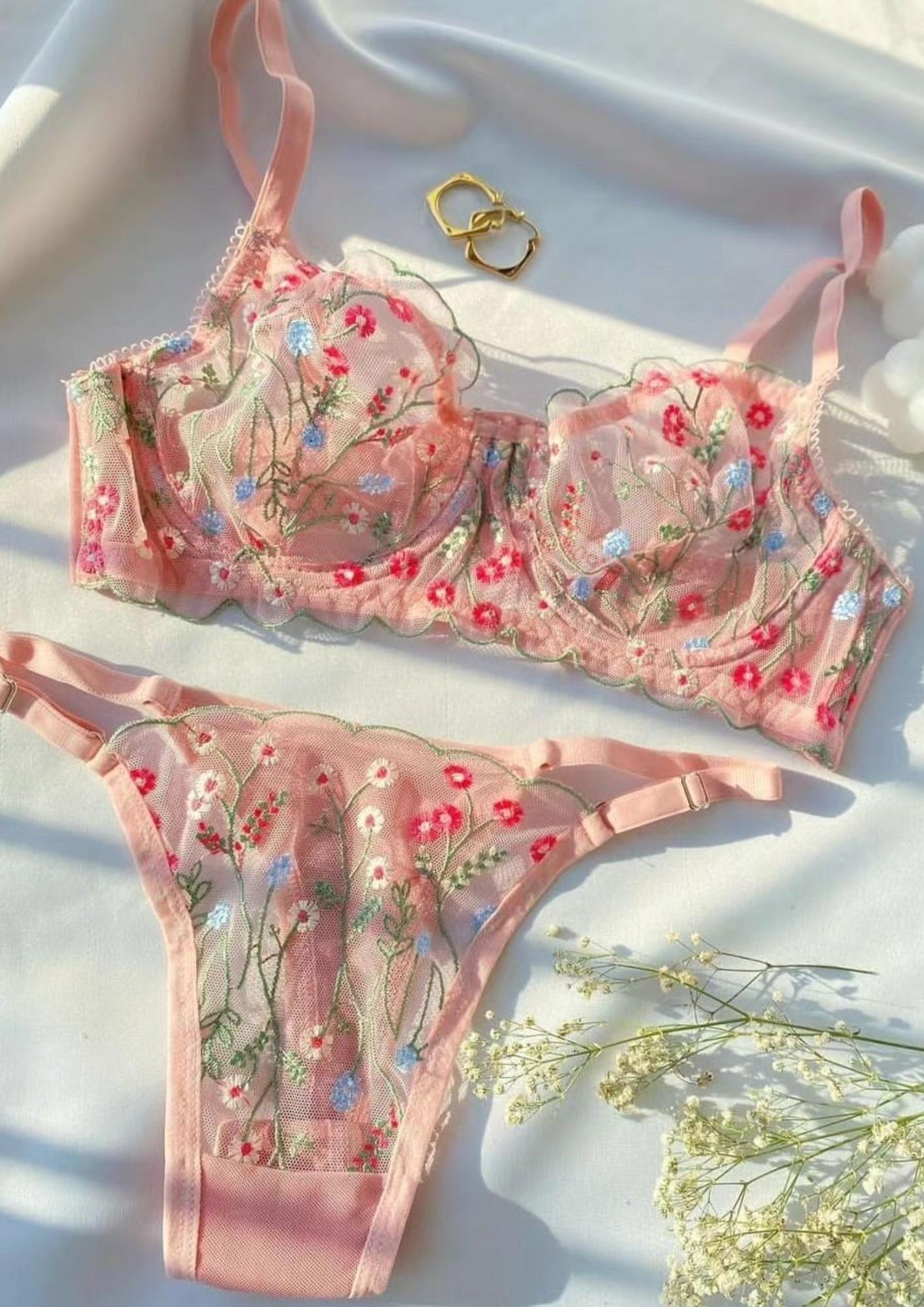 Wildflowers From My Backyard | Underwired Lingerie Set