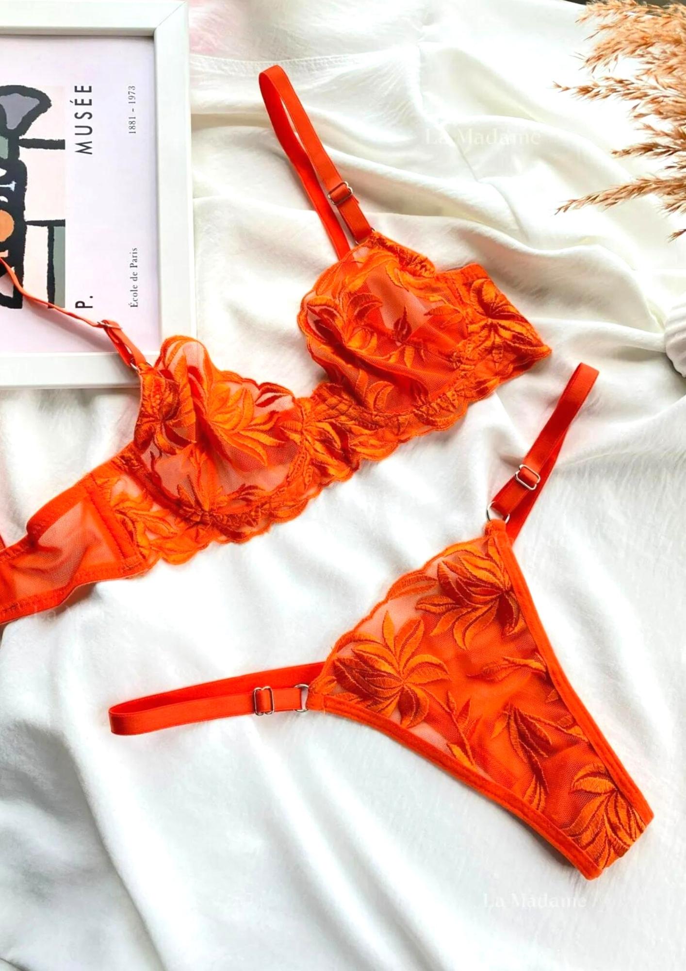 Flaming Cheetos | Underwired Lingerie Set
