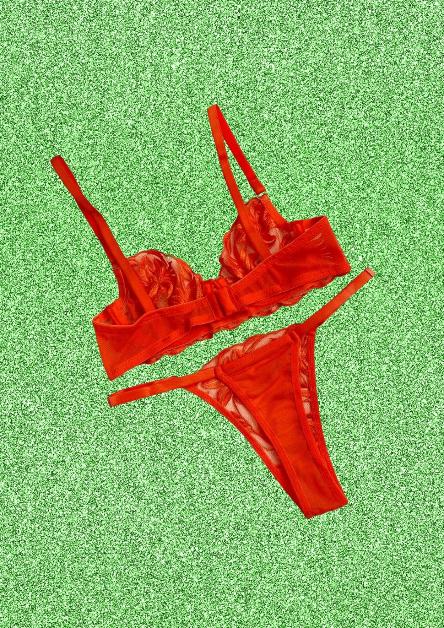Flaming Cheetos | Underwired Lingerie Set