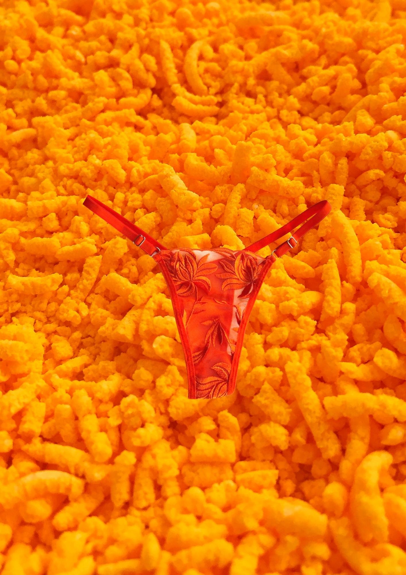 Flaming Cheetos  | Underwired Lingerie Set